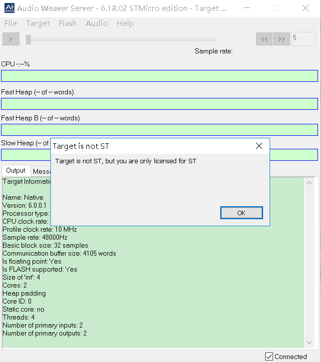 License Error Of Stm32f767 Dsp Concepts